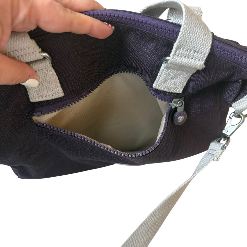 Kipling Amiel Handbag Crossbody Purse Dark Plum Purple Casual Everyday View 6